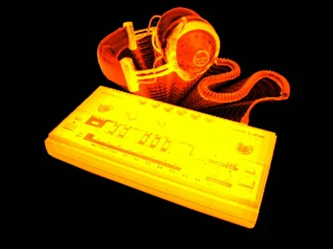 Roland Tb 303 - Vj Loop Particles 库存影片 22156837