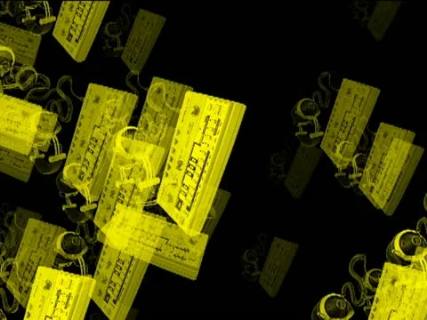 Roland Tb 303 - Vj Loop Particles 库存影片 22157021