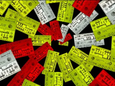 Roland Tb 303 - Vj Loop Particles 库存影片 22157086