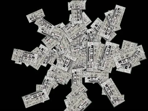 Roland Tb 303 - Vj Loop Particles 库存影片 22157128