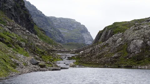 The Roldal Mountain Area Vídeo Stock 89026216