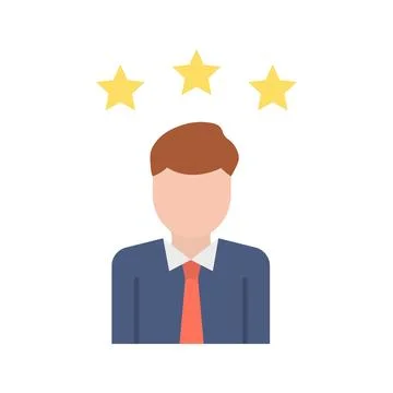 Role Model icon vector image. Illustrazione stock