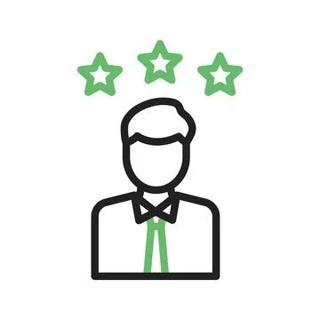 Role Model icon vector image. Illustrazione stock