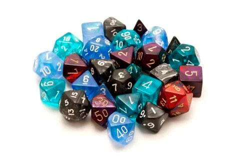 Role-playing dices Stock Photos