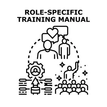 Role specific training manual for professional development イラスト素材