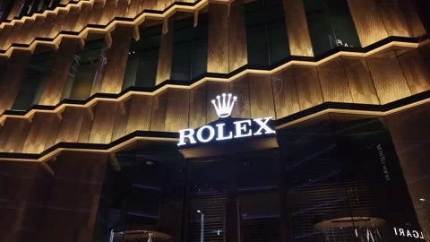 Rolex luxury boutique storefront in the Ginza district, Ginza, Tokyo, Japan Stock Footage 337132268