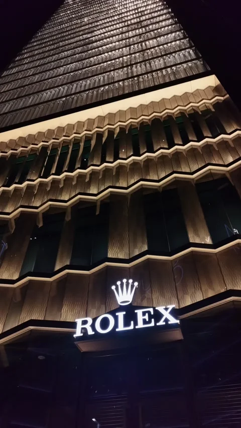 Rolex luxury boutique storefront in the Ginza district, Ginza, Tokyo, Japan Stock Footage 337132354