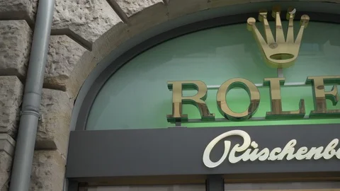 Rolex Sign Close Up in 4K 動画素材 106071639