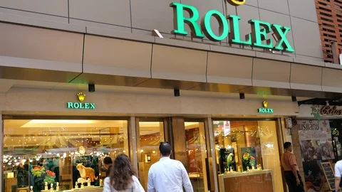 Rolex store in Bangkok Stock-Footage 122311219