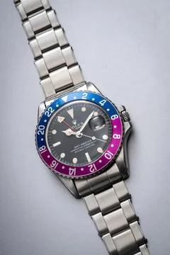 Rolex watch, GMT Master model. Stock Photos