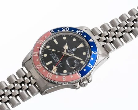 Rolex watch, GMT Master model Stock Photos