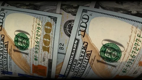 Roll of 100 Dollar Bills, Exclusive, Business Background, Cash, Money Stock Footage 300668862