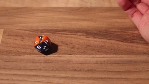 Roll 1d20 get a 1 Stock Footage 236319314