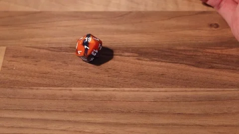 Roll 1d20 get a 19 Stock Footage 236319123