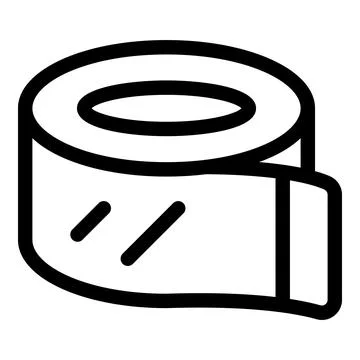 Roll of adhesive tape providing secure packaging solution Illustrazione stock