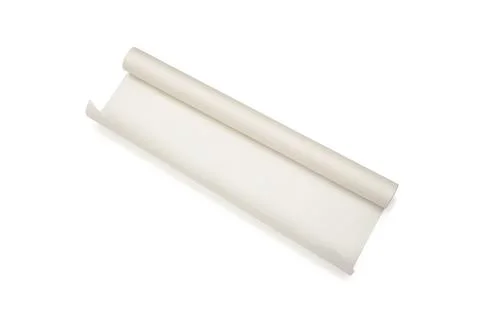 Roll of baking paper. isolated on white background Stock Photos