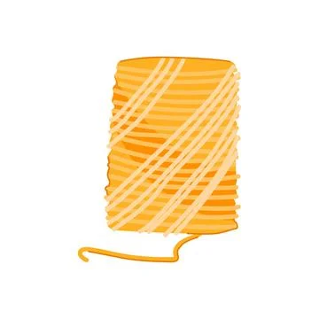 Roll ball yarn cartoon vector illustration Stock Illustration