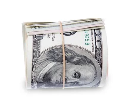 Roll of banknotes Stock Photos