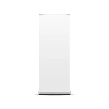 Roll up banner display mockup. Stock Illustration