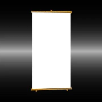 Roll up banner Stock Illustration