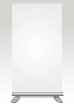 Roll up banner Stock Illustration