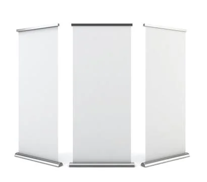 Roll up banner Stock Illustration