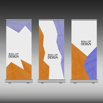 Roll up banner Stock Illustration