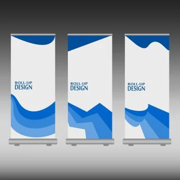 Roll up banner Stock Illustration