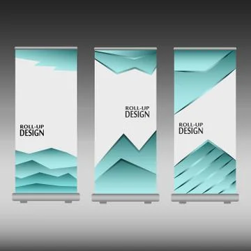 Roll up banner Stock Illustration