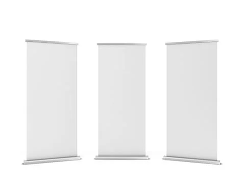 Roll up banner Stock Illustration