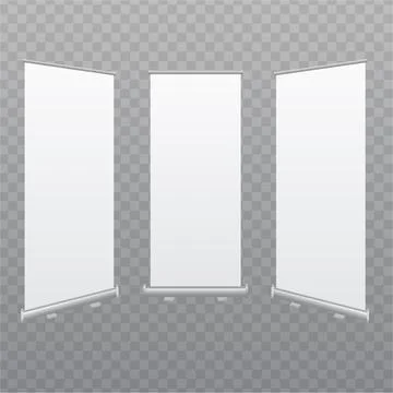 Roll up banner Stock Illustration