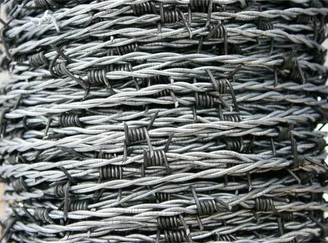 Roll of barbed Wire Stock Photos