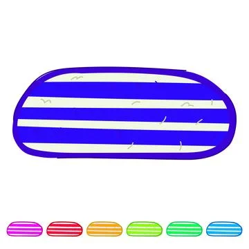 Roll bath mat vector cartoon graphic Stock Illustration