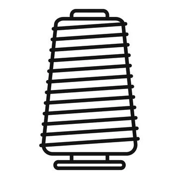 Roll bobine icon outline vector. Cotton thread 스톡 일러스트