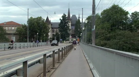 Roll on bridge Stock Footage 809703