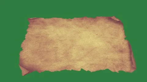 A roll of brown paper isolated on green screen background Vidéo 337035340