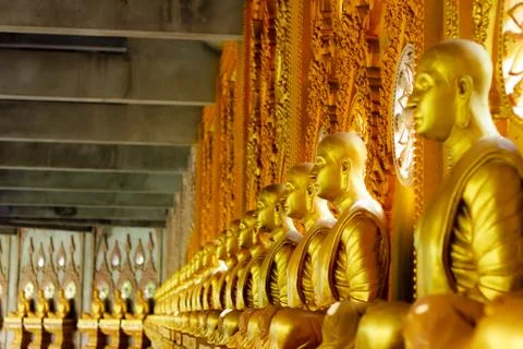 Roll of Buddha statue Stock Photos