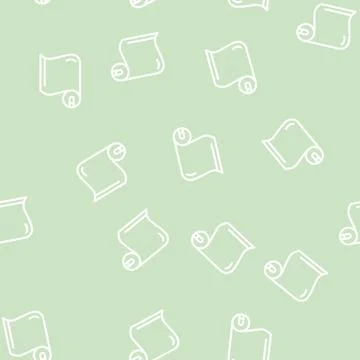 Roll building material line vector seamless pattern Stock Illustration