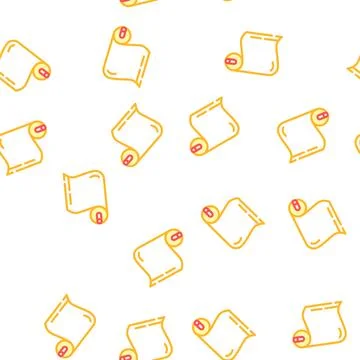 Roll building material vector seamless pattern Ilustración de archivo