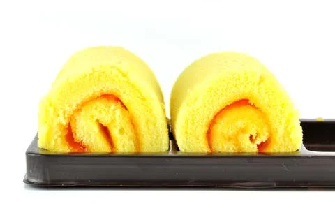Roll cake Stock Photos