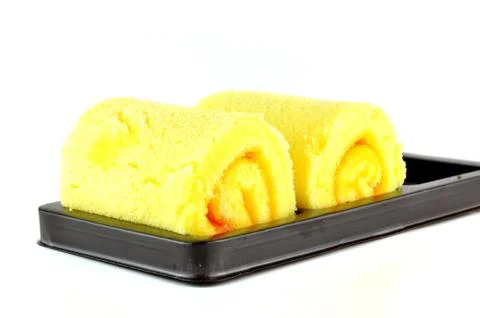 Roll cake Stock Photos