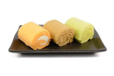 Roll cakes Stock Photos