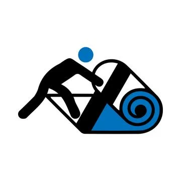 Roll. carpet, carpet roll icon Stock Illustration