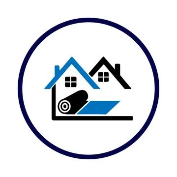 Roll. carpet, carpet roll icon Stock Illustration