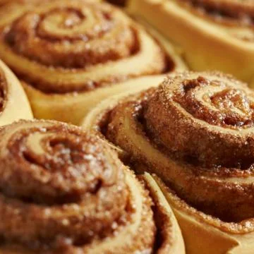 Roll with cinnamon Stock Photos