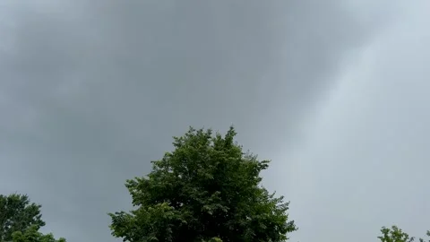 Roll cloud gathers to a storm in the sky Stock Footage 288076836
