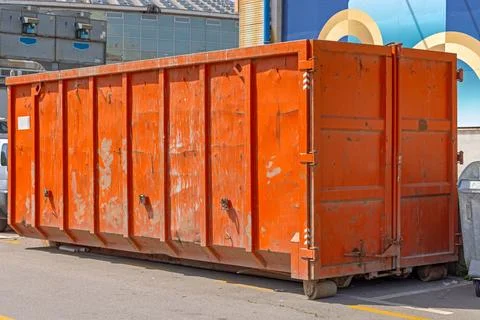Roll Off Container Dumpster Stock Photos