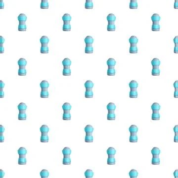 Roll on deodorant bottle seamless repeating pattern background Stock Illustration