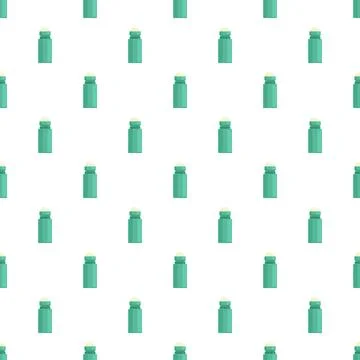 Roll on deodorant bottles creating seamless pattern background Stock Illustration