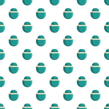 Roll on deodorant objects forming seamless pattern background Illustrazione stock